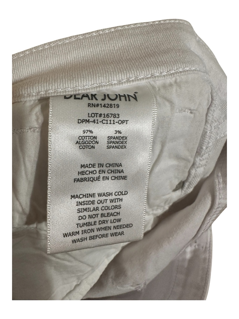 NEW DEAR JOHN DENIM Jaxtyn Highrise Bootcut Jeans In Optic White Size 29 - Picture 3 of 10